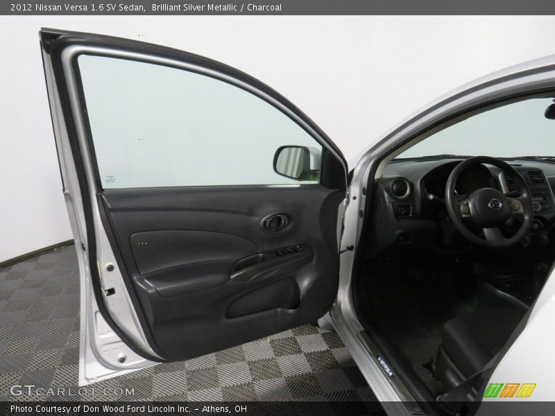 Brilliant Silver Metallic / Charcoal 2012 Nissan Versa 1.6 SV Sedan