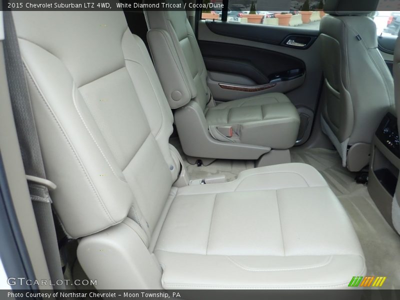 White Diamond Tricoat / Cocoa/Dune 2015 Chevrolet Suburban LTZ 4WD