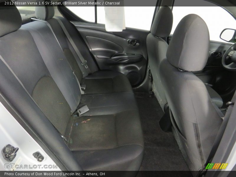 Brilliant Silver Metallic / Charcoal 2012 Nissan Versa 1.6 SV Sedan