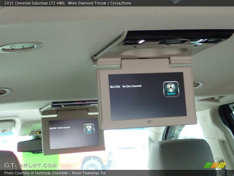 White Diamond Tricoat / Cocoa/Dune 2015 Chevrolet Suburban LTZ 4WD