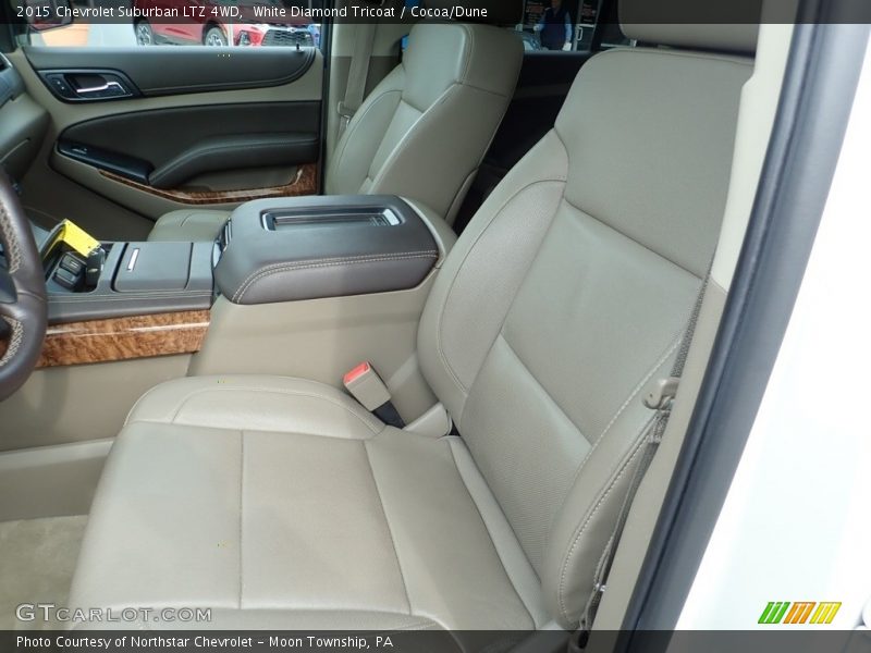 White Diamond Tricoat / Cocoa/Dune 2015 Chevrolet Suburban LTZ 4WD