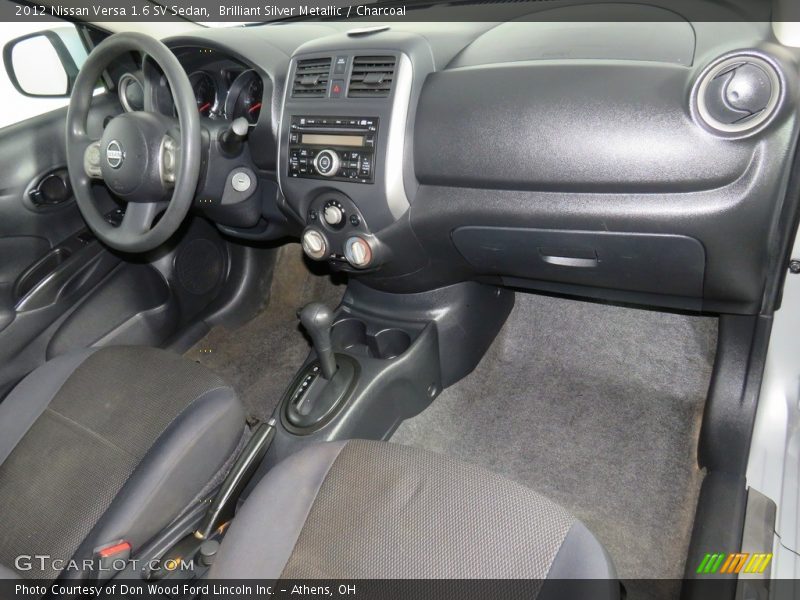 Brilliant Silver Metallic / Charcoal 2012 Nissan Versa 1.6 SV Sedan