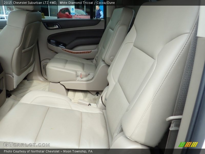 White Diamond Tricoat / Cocoa/Dune 2015 Chevrolet Suburban LTZ 4WD
