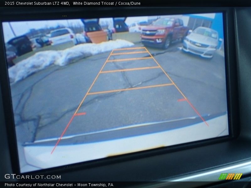 White Diamond Tricoat / Cocoa/Dune 2015 Chevrolet Suburban LTZ 4WD