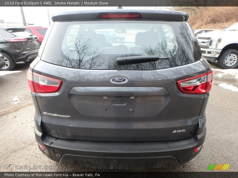 Smoke Metallic / Medium Stone 2019 Ford EcoSport S 4WD