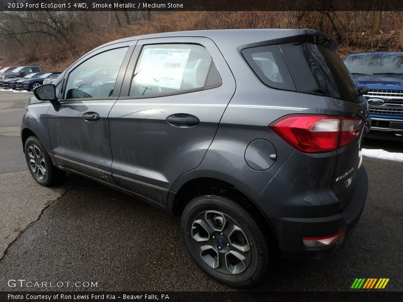 Smoke Metallic / Medium Stone 2019 Ford EcoSport S 4WD