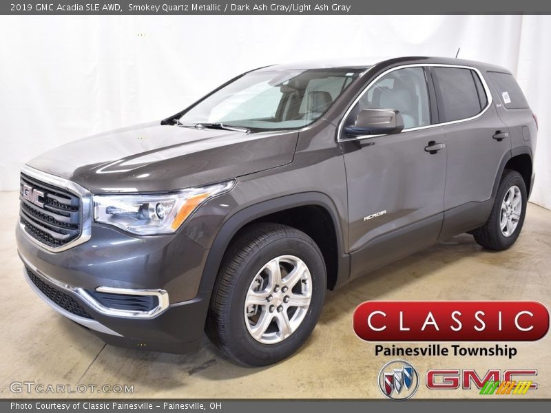 Smokey Quartz Metallic / Dark Ash Gray/Light Ash Gray 2019 GMC Acadia SLE AWD