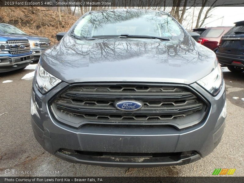 Smoke Metallic / Medium Stone 2019 Ford EcoSport S 4WD