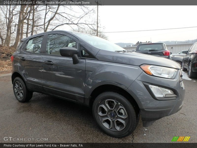 Smoke Metallic / Medium Stone 2019 Ford EcoSport S 4WD