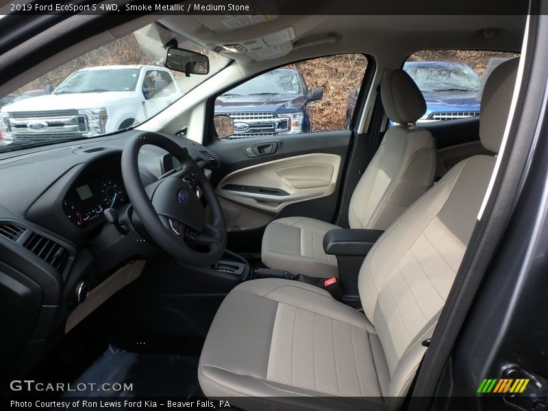 Smoke Metallic / Medium Stone 2019 Ford EcoSport S 4WD