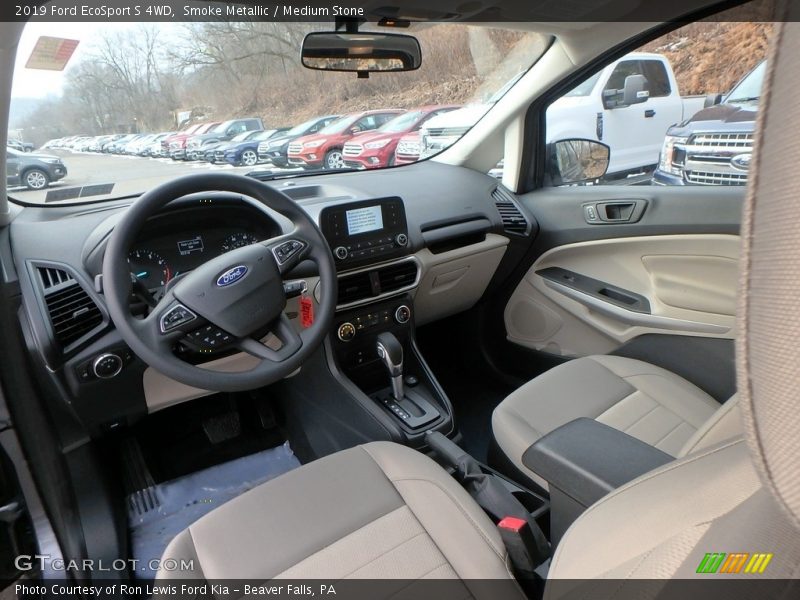 Smoke Metallic / Medium Stone 2019 Ford EcoSport S 4WD