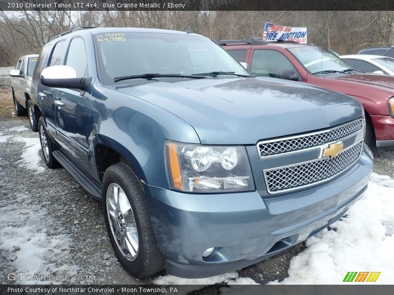 Blue Granite Metallic / Ebony 2010 Chevrolet Tahoe LTZ 4x4