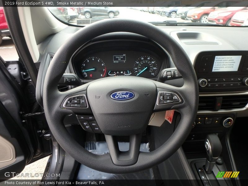 Smoke Metallic / Medium Stone 2019 Ford EcoSport S 4WD