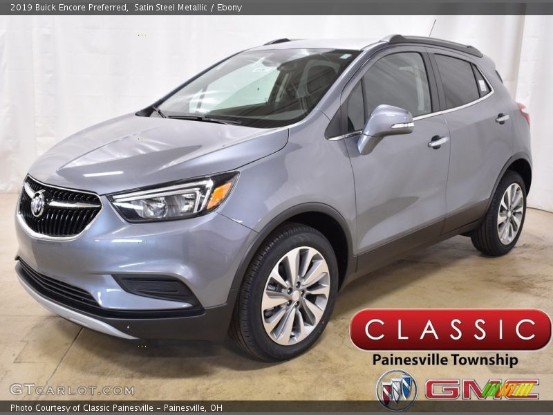 Satin Steel Metallic / Ebony 2019 Buick Encore Preferred