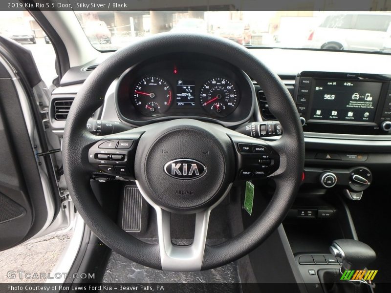 Silky Silver / Black 2019 Kia Rio S 5 Door