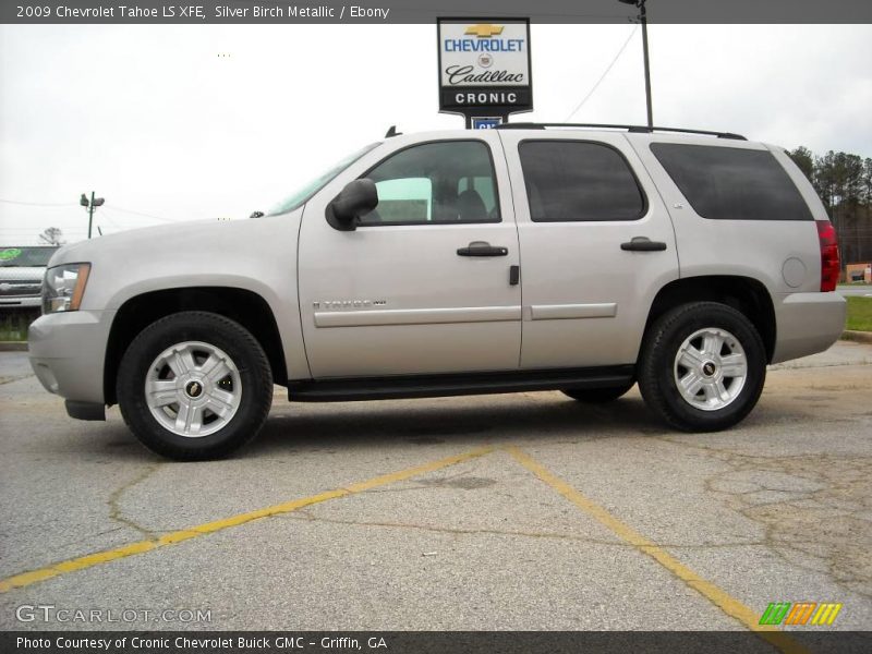 Silver Birch Metallic / Ebony 2009 Chevrolet Tahoe LS XFE