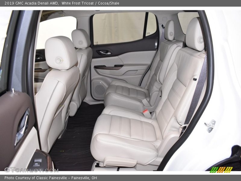 White Frost Tricoat / Cocoa/Shale 2019 GMC Acadia Denali AWD
