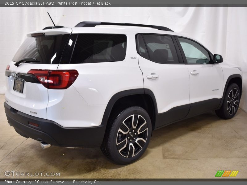 White Frost Tricoat / Jet Black 2019 GMC Acadia SLT AWD