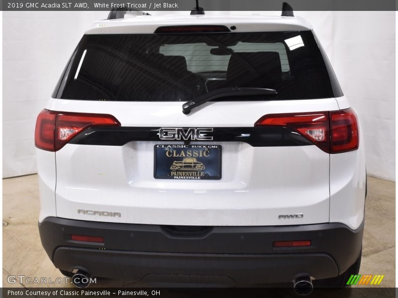White Frost Tricoat / Jet Black 2019 GMC Acadia SLT AWD