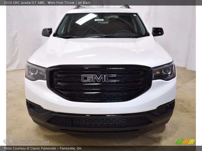 White Frost Tricoat / Jet Black 2019 GMC Acadia SLT AWD