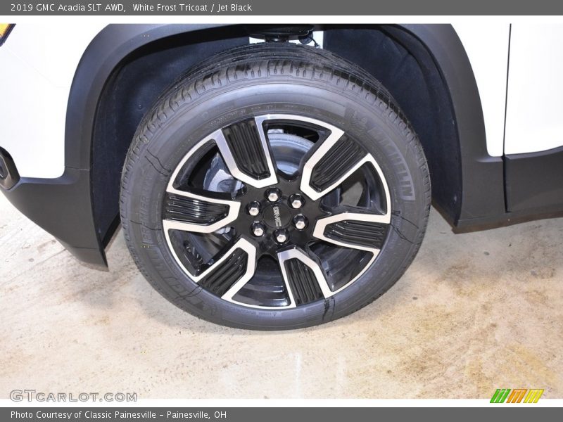 White Frost Tricoat / Jet Black 2019 GMC Acadia SLT AWD