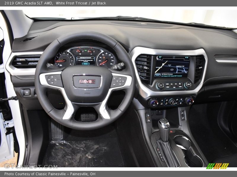 White Frost Tricoat / Jet Black 2019 GMC Acadia SLT AWD