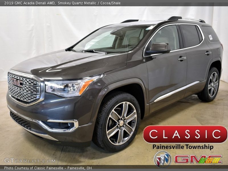 Smokey Quartz Metallic / Cocoa/Shale 2019 GMC Acadia Denali AWD