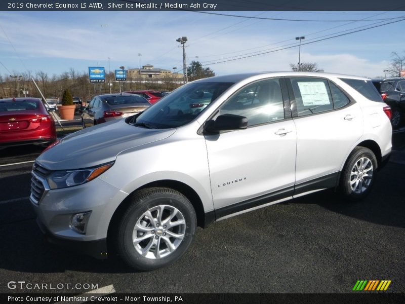 Silver Ice Metallic / Medium Ash Gray 2019 Chevrolet Equinox LS AWD