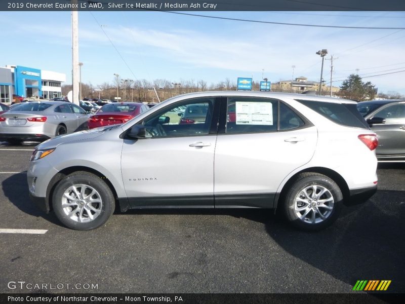 Silver Ice Metallic / Medium Ash Gray 2019 Chevrolet Equinox LS AWD