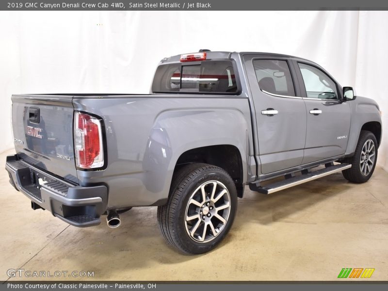 Satin Steel Metallic / Jet Black 2019 GMC Canyon Denali Crew Cab 4WD