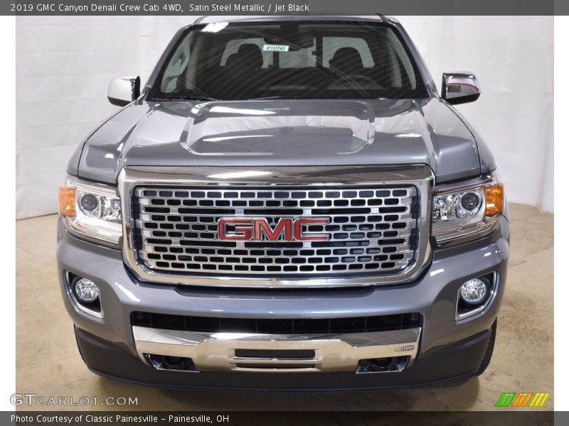 Satin Steel Metallic / Jet Black 2019 GMC Canyon Denali Crew Cab 4WD