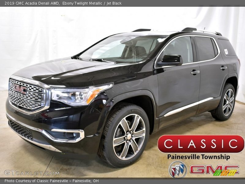 Ebony Twilight Metallic / Jet Black 2019 GMC Acadia Denali AWD