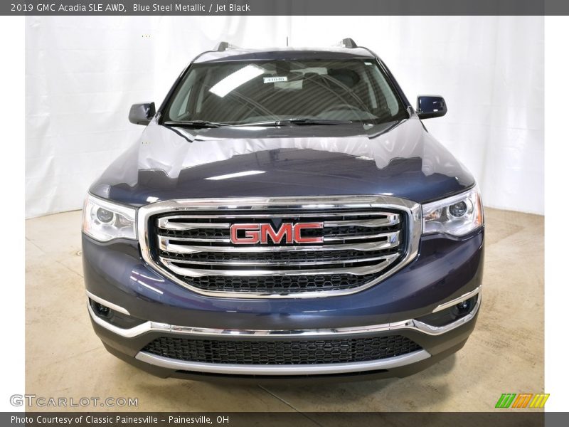 Blue Steel Metallic / Jet Black 2019 GMC Acadia SLE AWD