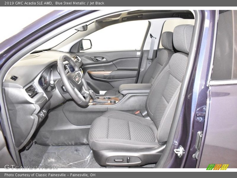 Blue Steel Metallic / Jet Black 2019 GMC Acadia SLE AWD