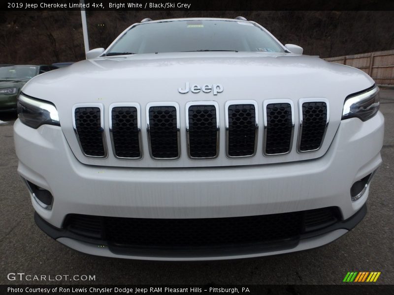 Bright White / Black/Ski Grey 2019 Jeep Cherokee Limited 4x4