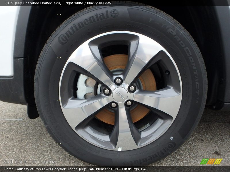 Bright White / Black/Ski Grey 2019 Jeep Cherokee Limited 4x4