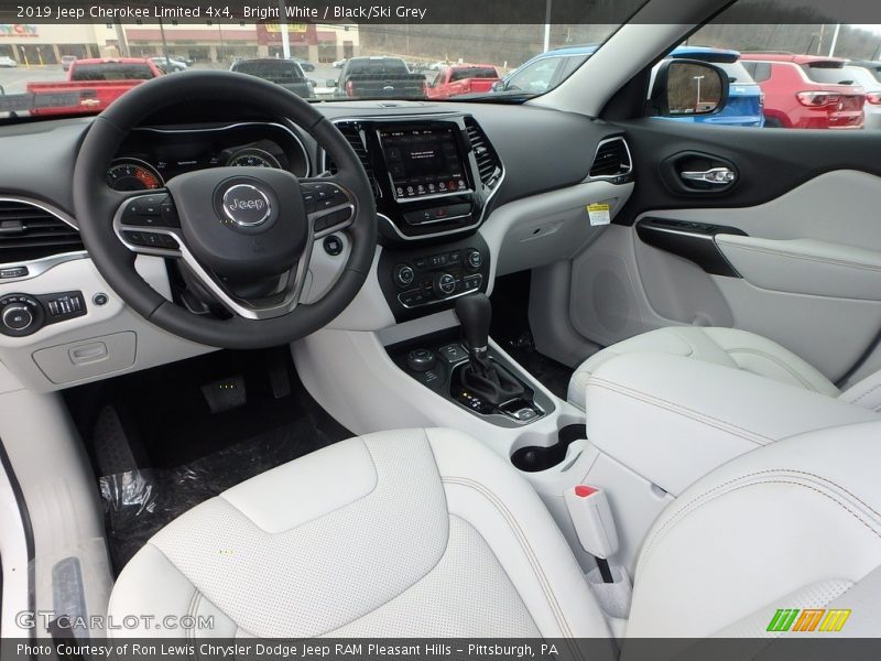 Bright White / Black/Ski Grey 2019 Jeep Cherokee Limited 4x4