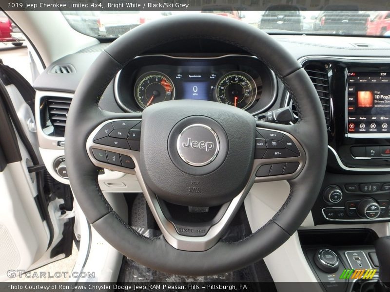 Bright White / Black/Ski Grey 2019 Jeep Cherokee Limited 4x4