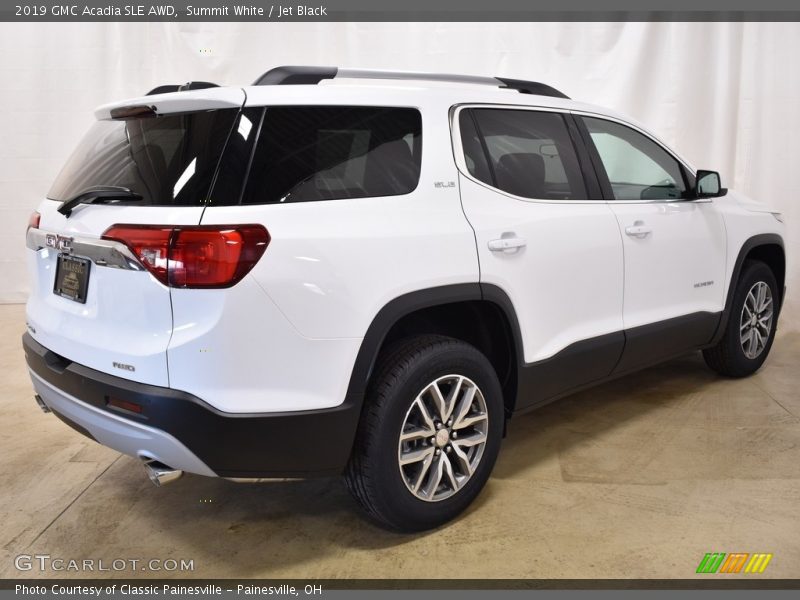 Summit White / Jet Black 2019 GMC Acadia SLE AWD