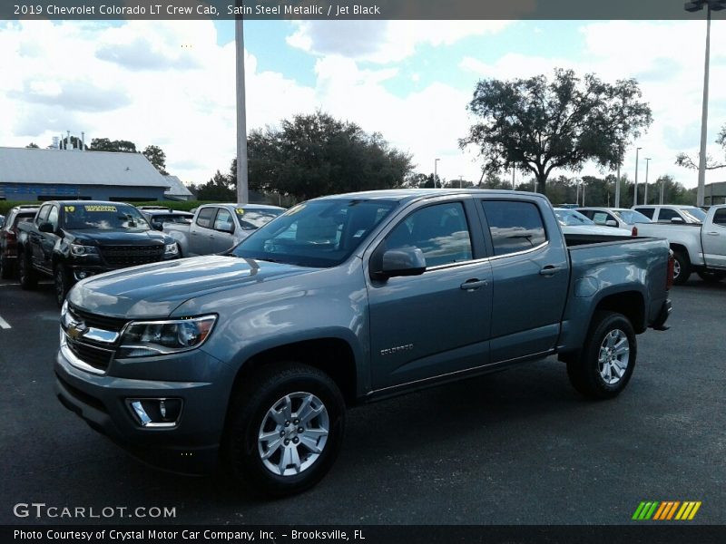 Satin Steel Metallic / Jet Black 2019 Chevrolet Colorado LT Crew Cab