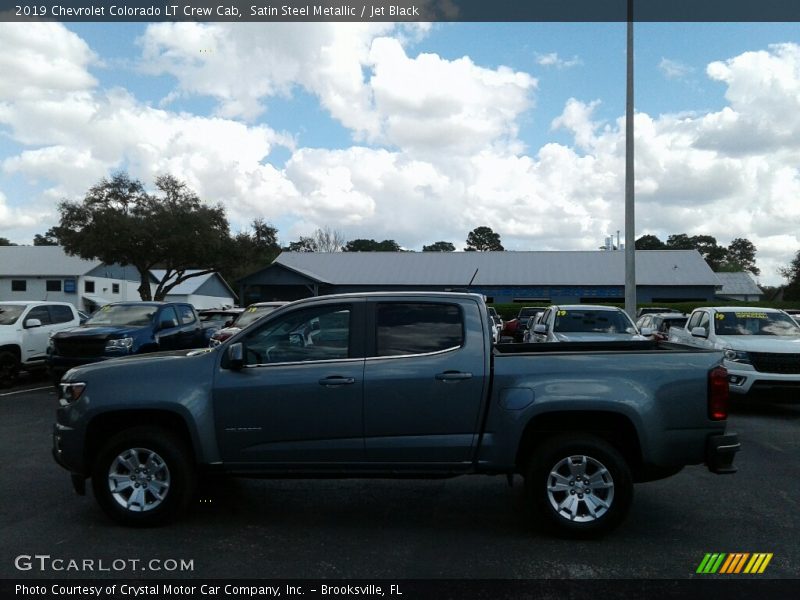 Satin Steel Metallic / Jet Black 2019 Chevrolet Colorado LT Crew Cab