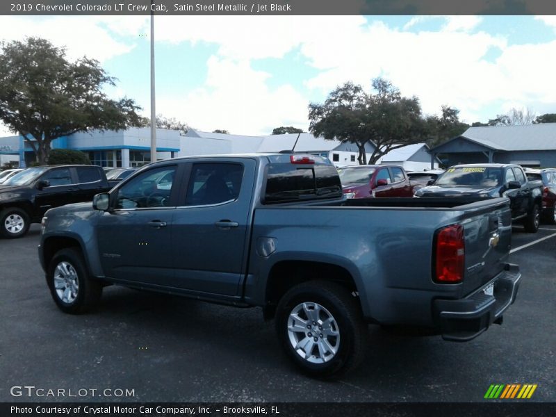 Satin Steel Metallic / Jet Black 2019 Chevrolet Colorado LT Crew Cab