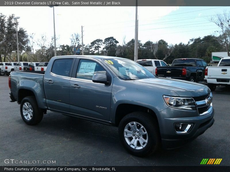 Satin Steel Metallic / Jet Black 2019 Chevrolet Colorado LT Crew Cab