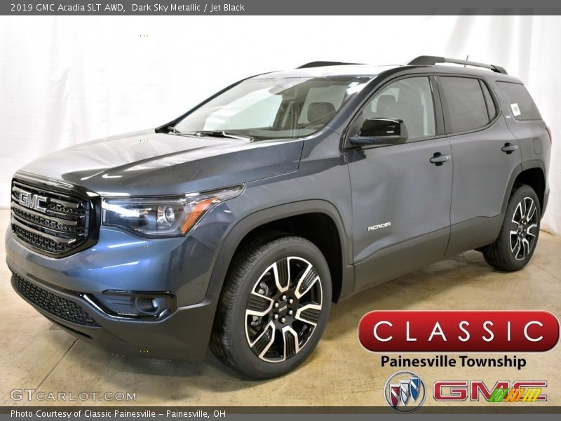 Dark Sky Metallic / Jet Black 2019 GMC Acadia SLT AWD