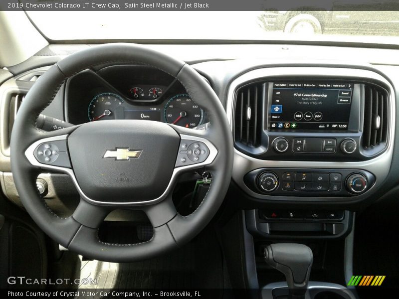 Satin Steel Metallic / Jet Black 2019 Chevrolet Colorado LT Crew Cab