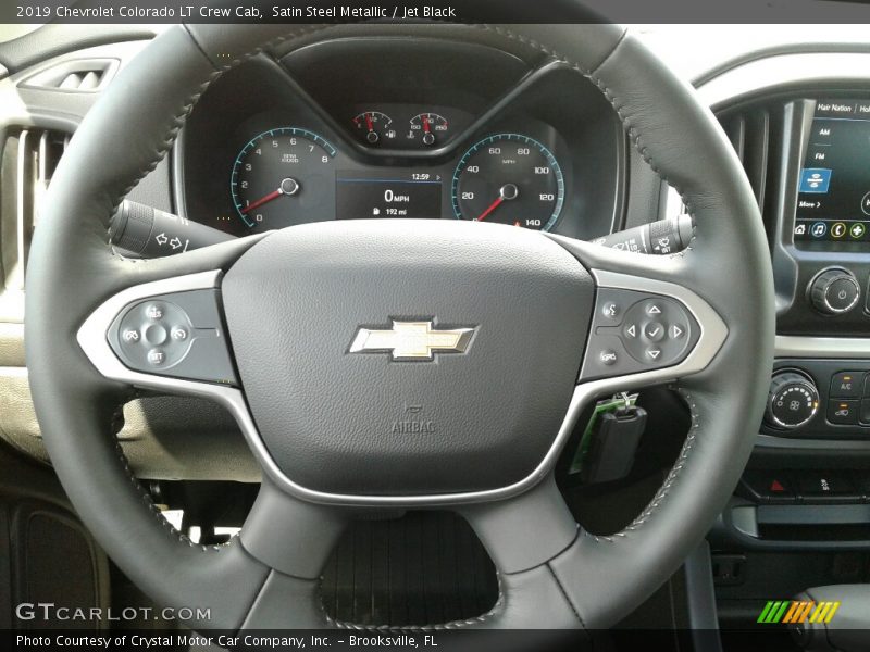 Satin Steel Metallic / Jet Black 2019 Chevrolet Colorado LT Crew Cab