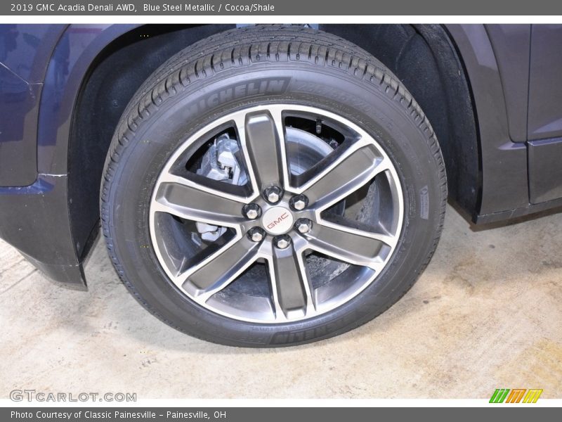 Blue Steel Metallic / Cocoa/Shale 2019 GMC Acadia Denali AWD