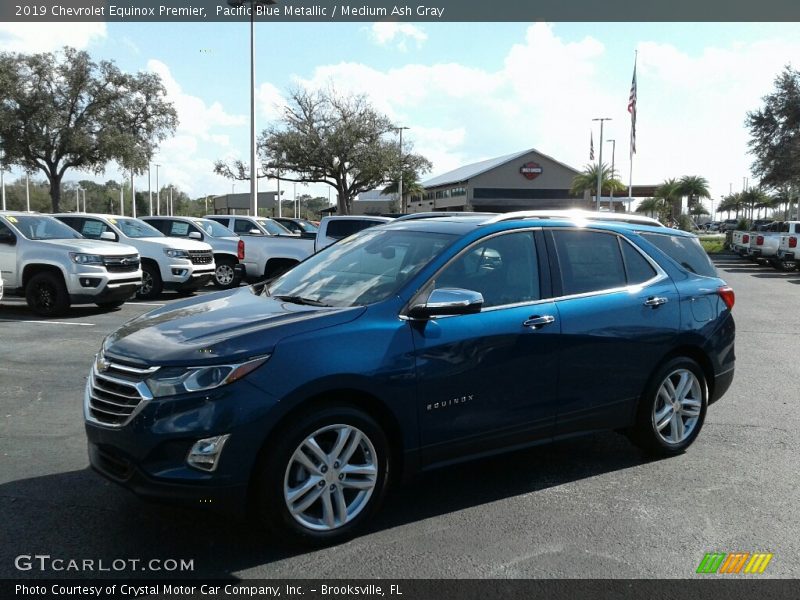 Pacific Blue Metallic / Medium Ash Gray 2019 Chevrolet Equinox Premier