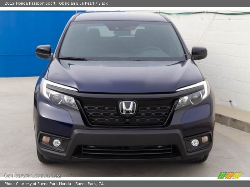 Obsidian Blue Pearl / Black 2019 Honda Passport Sport