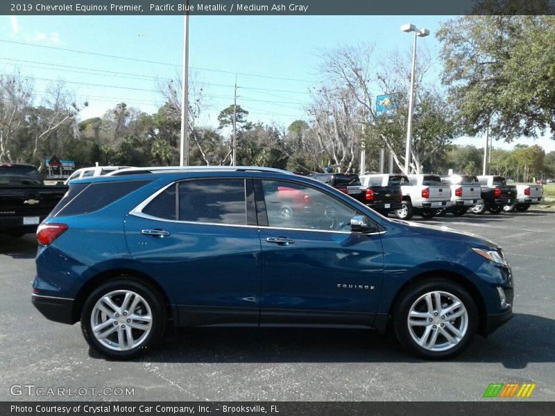 Pacific Blue Metallic / Medium Ash Gray 2019 Chevrolet Equinox Premier
